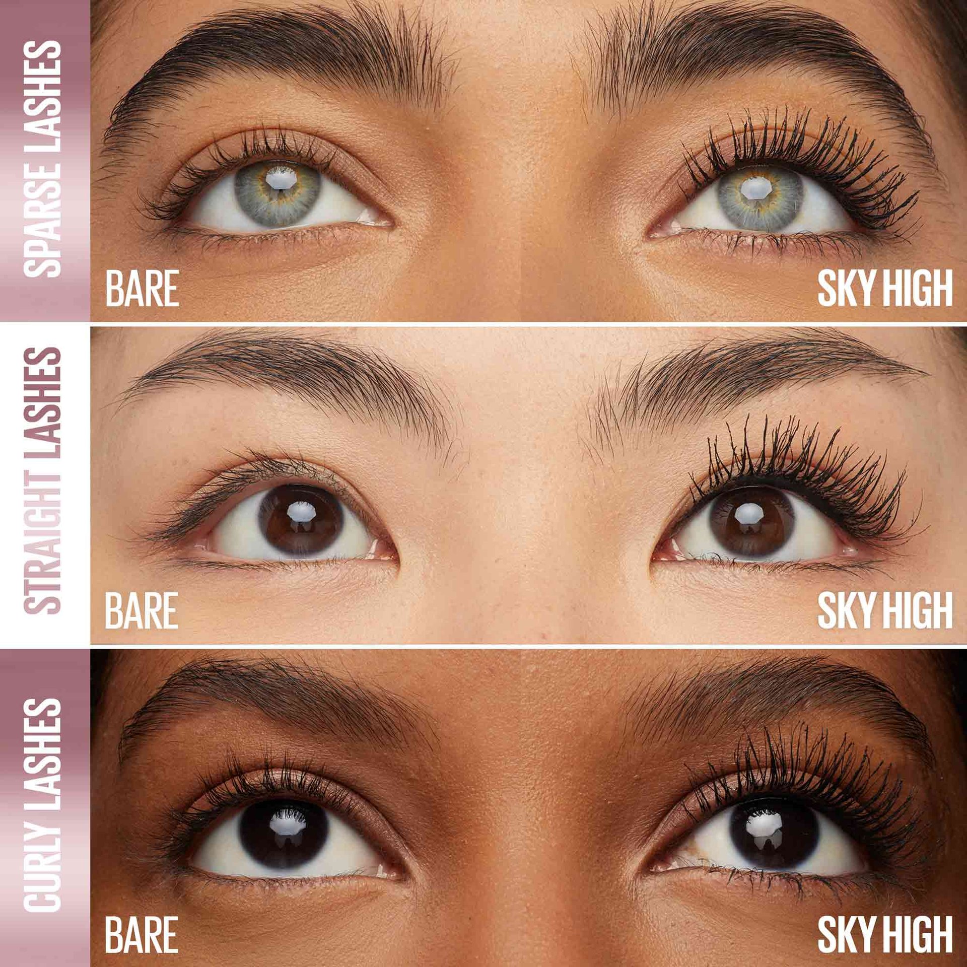 Lash Sensational Sky High® Waterproof Mascara Makeup Gallery