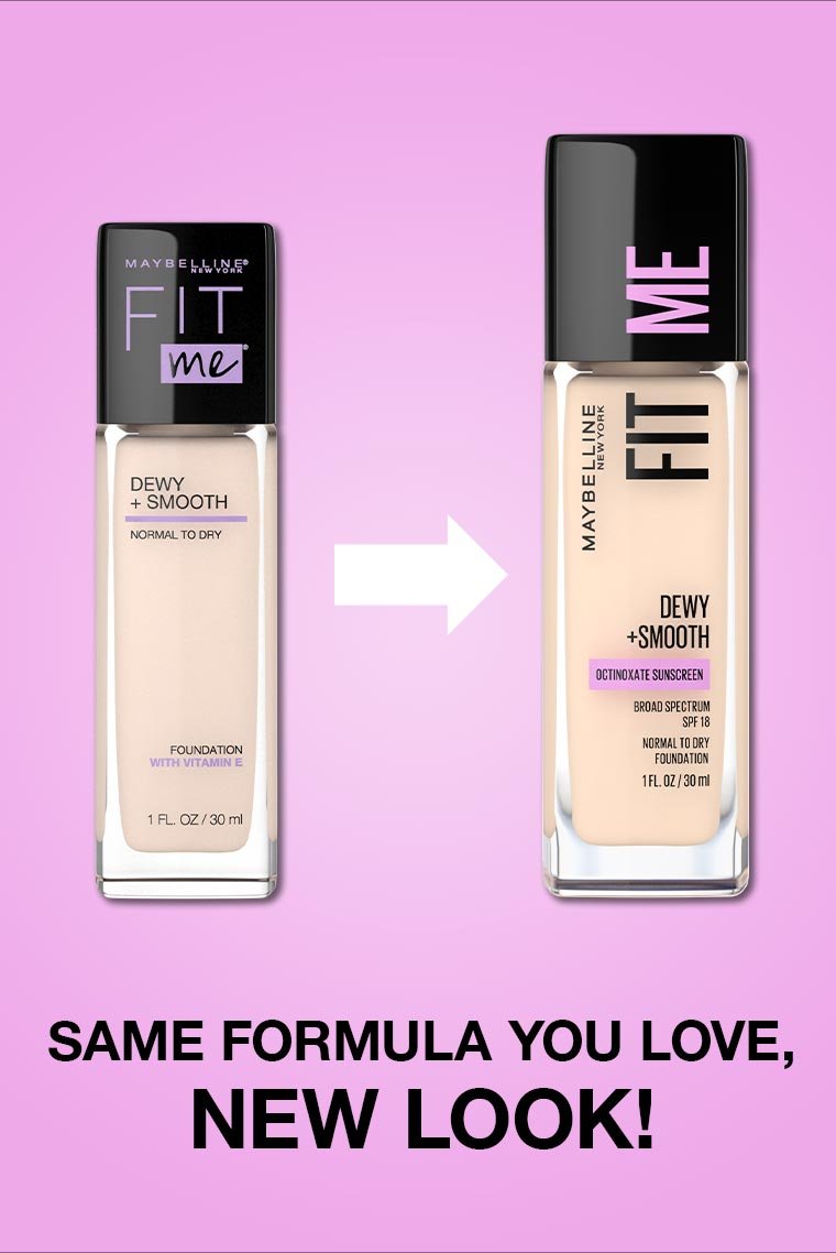 Fit Me® Dewy + Smooth Liquid Foundation Makeup Gallery