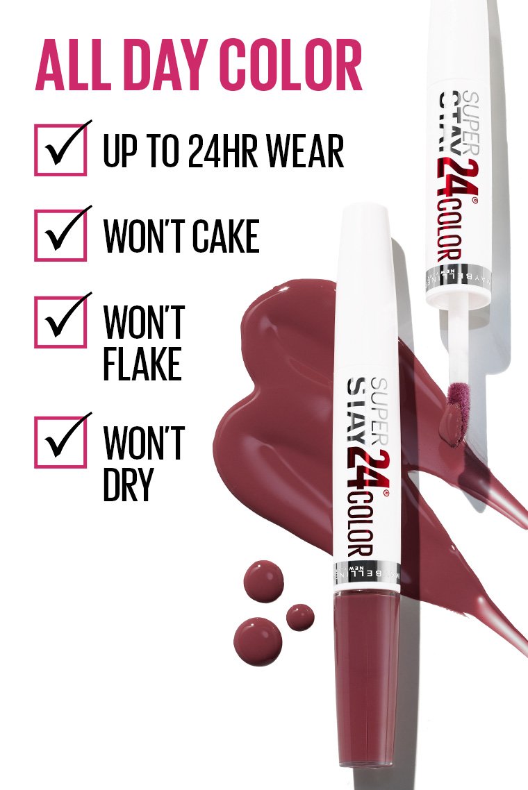 Super Stay 24® Hour Long-Lasting 2-Step Liquid Lipstick Gallery