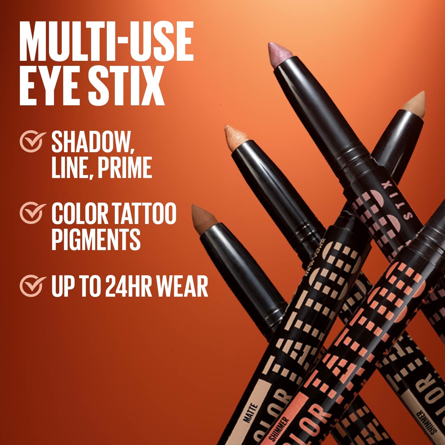 Color Tattoo® Eye Stix Long Lasting Multi-Use Eyeshadow Stick, Liner, & Primer Gallery
