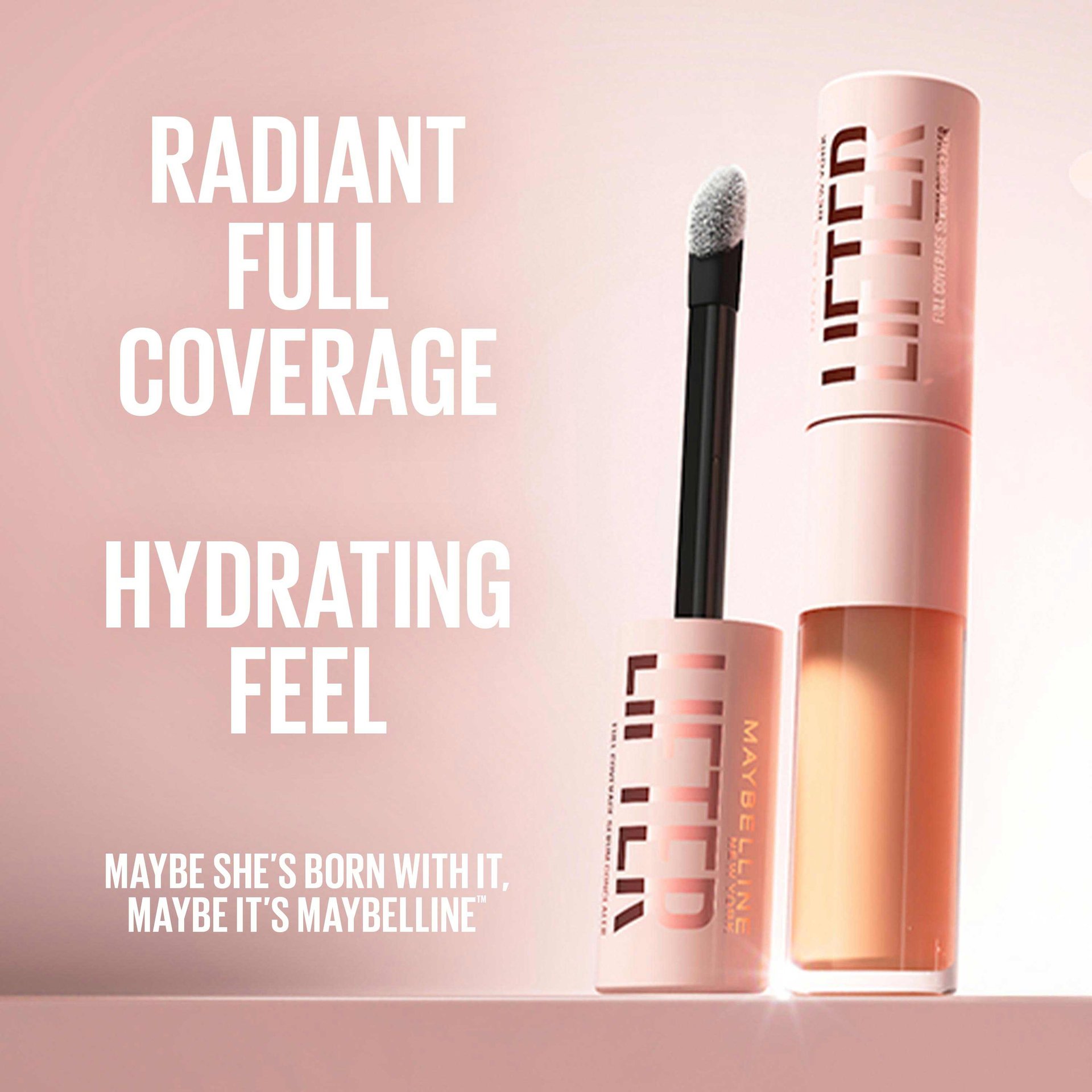 Lifter Concealer Hydrating full-coverage concealer with caffeine & peptides Gallery