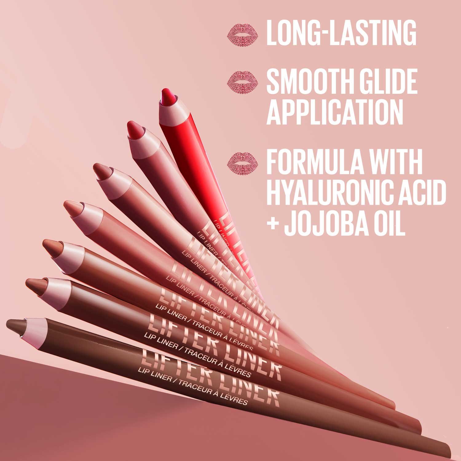 LIFTER LINER™ Lip Liner Makeup with Hyaluronic Acid Gallery