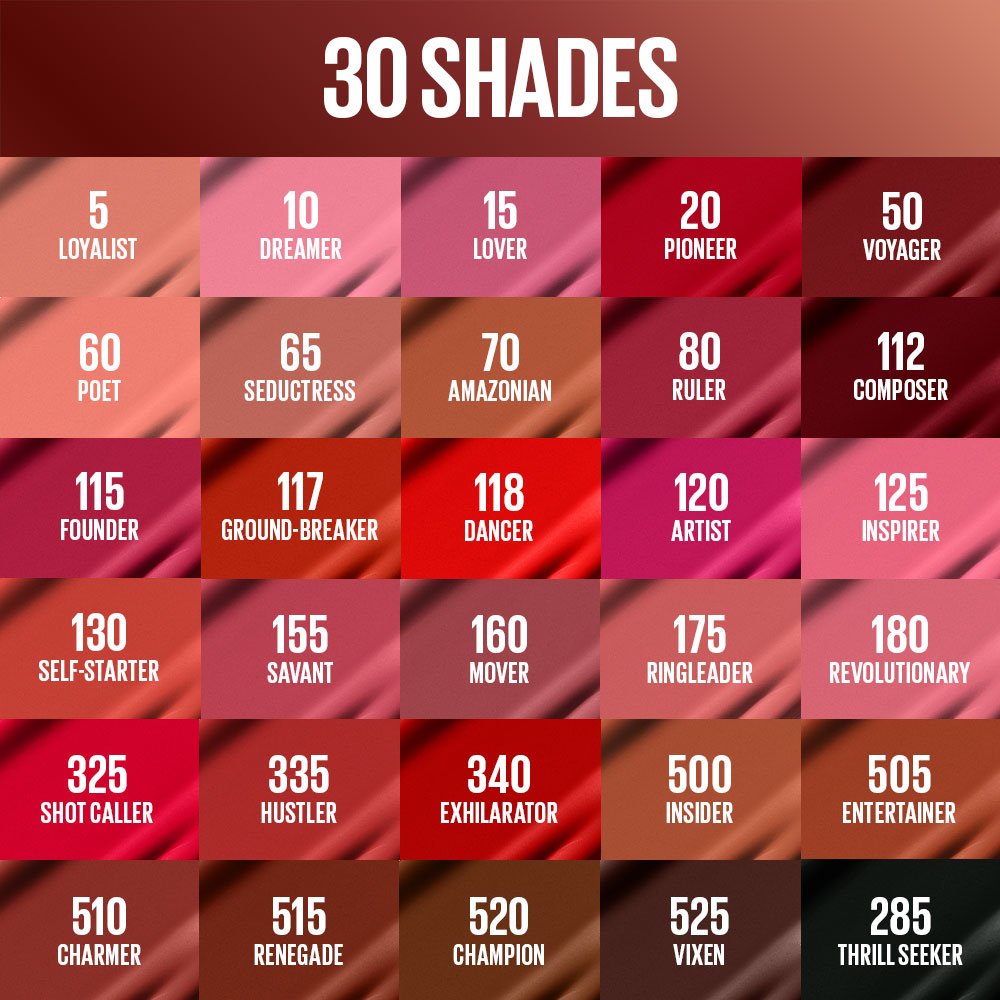 Super Stay Matte Ink® Longwear Liquid Lipstick Gallery