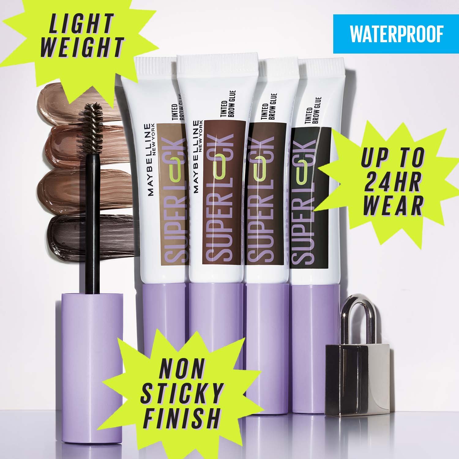 Super Lock™ Brow Glue Clear & Tinted Eyebrow Gel Gallery